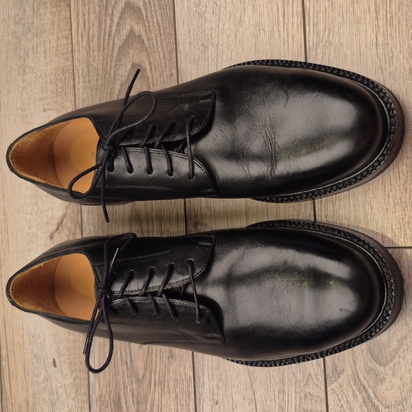 BECKETT SIMONON Dunham Black Leather Sz 9.5 Mens Derby Dress Shoes EUC main image 4